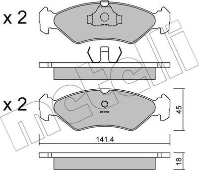 Metelli 22-0073-0 - Jarrupala, levyjarru inparts.fi