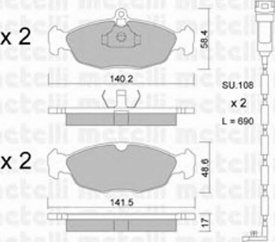 Metelli 22-0077-0K - Jarrupala, levyjarru inparts.fi