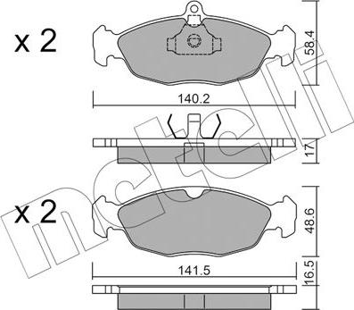 Metelli 22-0077-0 - Jarrupala, levyjarru inparts.fi