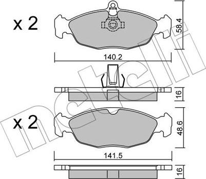 Metelli 22-0077-1 - Jarrupala, levyjarru inparts.fi