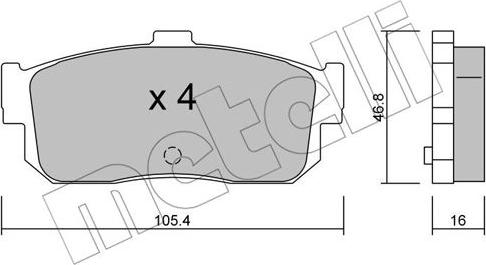 Metelli 22-0193-0 - Jarrupala, levyjarru inparts.fi