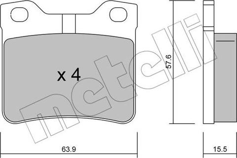 Metelli 22-0192-1 - Jarrupala, levyjarru inparts.fi