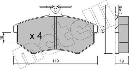 Magneti Marelli 363700205021 - Jarrupala, levyjarru inparts.fi