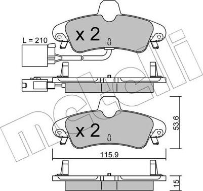 Metelli 22-0143-2 - Jarrupala, levyjarru inparts.fi