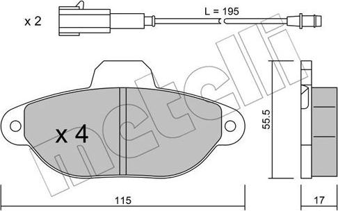 Metelli 22-0159-3 - Jarrupala, levyjarru inparts.fi