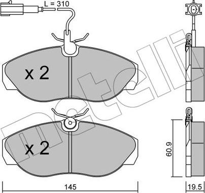 Metelli 22-0154-1 - Jarrupala, levyjarru inparts.fi