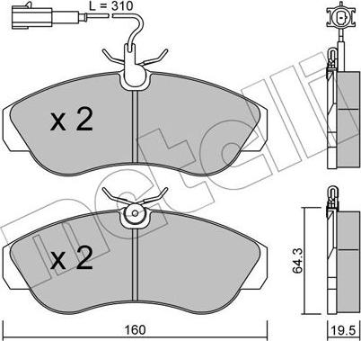 Metelli 22-0155-1 - Jarrupala, levyjarru inparts.fi