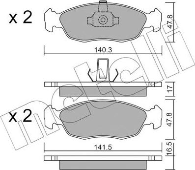 Metelli 22-0156-1 - Jarrupala, levyjarru inparts.fi