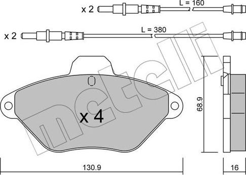 Metelli 22-0157-0 - Jarrupala, levyjarru inparts.fi