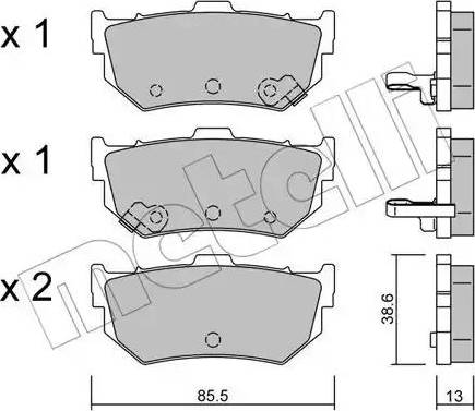 Metelli 22-0169-0 - Jarrupala, levyjarru inparts.fi