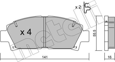 Metelli 22-0166-0 - Jarrupala, levyjarru inparts.fi