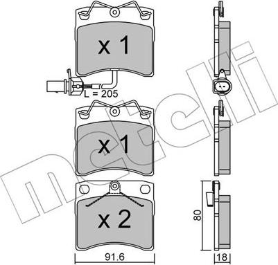 Metelli 22-0163-2 - Jarrupala, levyjarru inparts.fi