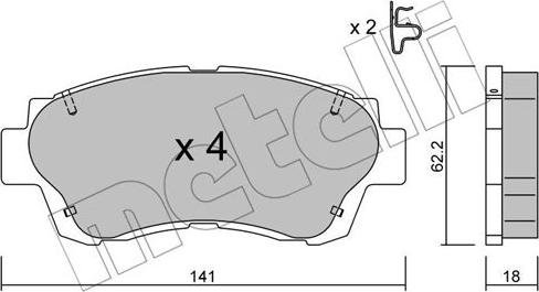 Metelli 22-0167-0 - Jarrupala, levyjarru inparts.fi