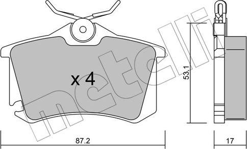 Metelli 22-0100-5 - Jarrupala, levyjarru inparts.fi