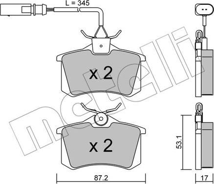 Metelli 22-0100-6 - Jarrupala, levyjarru inparts.fi