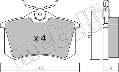 Metelli 22-0100-1 - Jarrupala, levyjarru inparts.fi