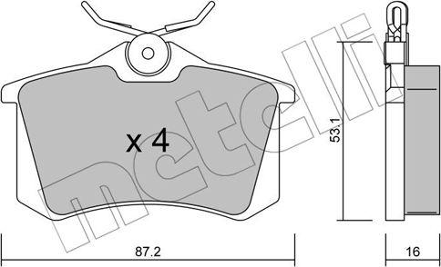 Metelli 22-0100-2 - Jarrupala, levyjarru inparts.fi