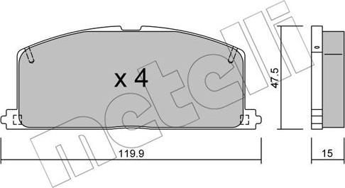 Metelli 22-0108-0 - Jarrupala, levyjarru inparts.fi