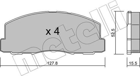 Metelli 22-0114-0 - Jarrupala, levyjarru inparts.fi