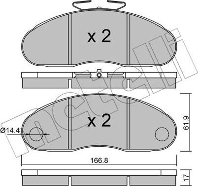 Metelli 22-0111-2 - Jarrupala, levyjarru inparts.fi