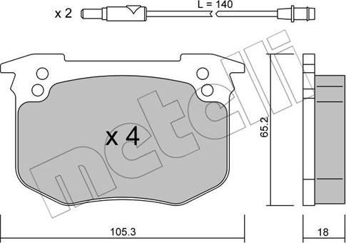 Metelli 22-0189-0 - Jarrupala, levyjarru inparts.fi