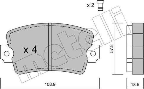 Metelli 22-0186-0 - Jarrupala, levyjarru inparts.fi