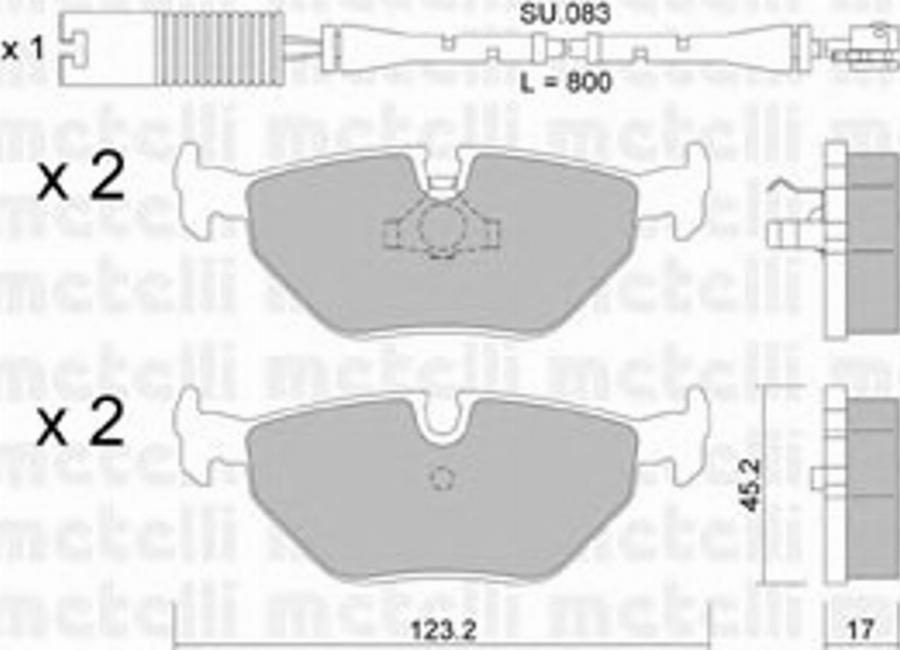 Metelli 22-0180-0K - Jarrupala, levyjarru inparts.fi