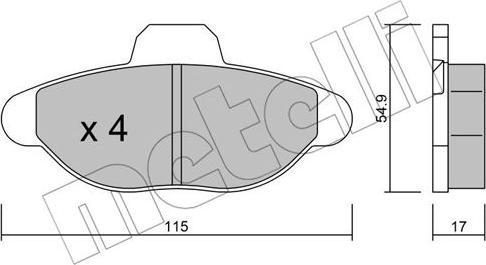 Metelli 22-0137-0 - Jarrupala, levyjarru inparts.fi