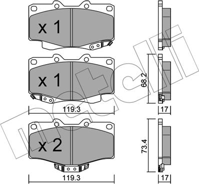 Metelli 22-0129-2 - Jarrupala, levyjarru inparts.fi