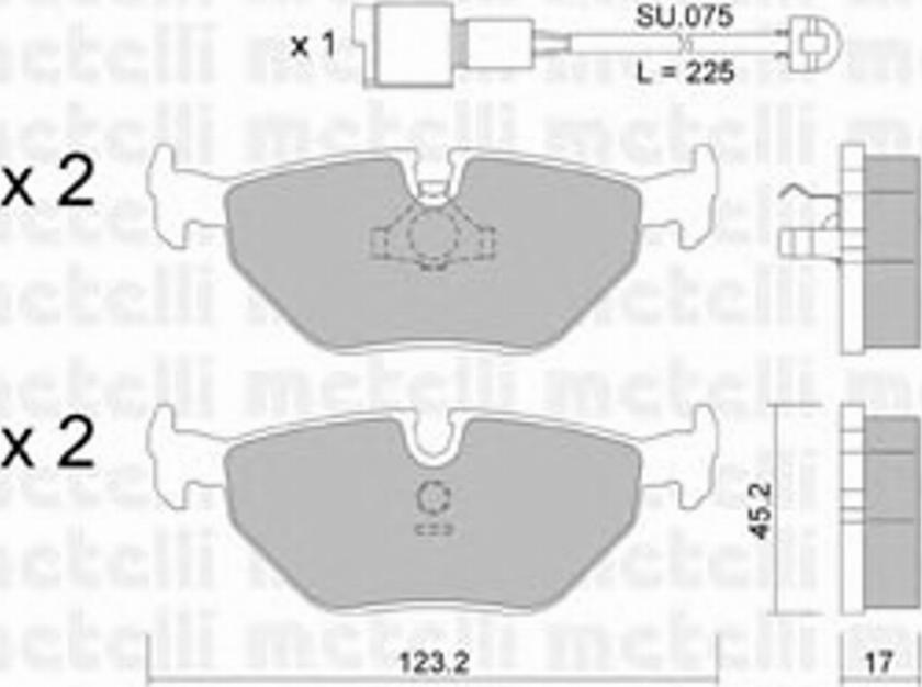 Metelli 22-0125-0K - Jarrupala, levyjarru inparts.fi