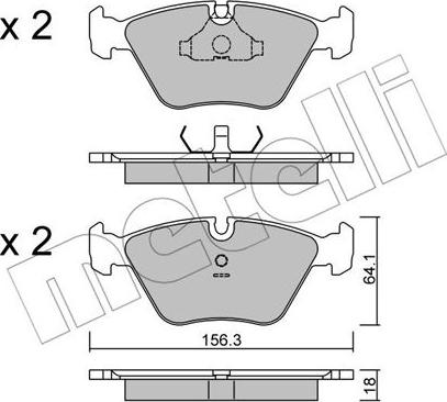 Metelli 22-0122-2 - Jarrupala, levyjarru inparts.fi