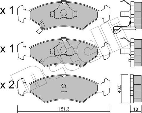 Metelli 22-0127-0 - Jarrupala, levyjarru inparts.fi