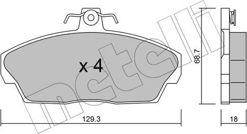 Metelli 22-0174-1 - Jarrupala, levyjarru inparts.fi