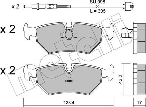 Metelli 22-0178-1K - Jarrupala, levyjarru inparts.fi