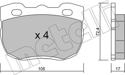 Metelli 22-0177-1 - Jarrupala, levyjarru inparts.fi