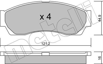 Metelli 22-0896-0 - Jarrupala, levyjarru inparts.fi