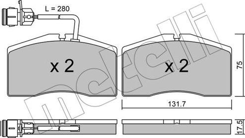 Metelli 22-0890-1 - Jarrupala, levyjarru inparts.fi