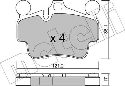 Metelli 22-0892-0 - Jarrupala, levyjarru inparts.fi