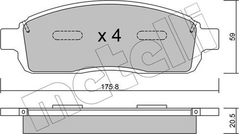 Metelli 22-0859-0 - Jarrupala, levyjarru inparts.fi