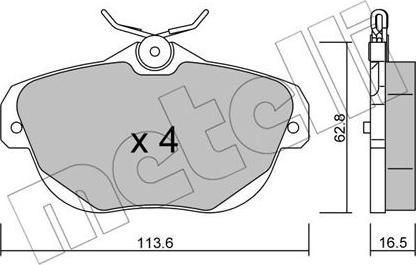 Metelli 22-0856-0 - Jarrupala, levyjarru inparts.fi