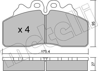 Metelli 22-0850-0 - Jarrupala, levyjarru inparts.fi