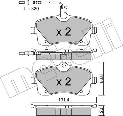 Metelli 22-0853-0 - Jarrupala, levyjarru inparts.fi