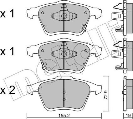 Metelli 22-0805-0 - Jarrupala, levyjarru inparts.fi