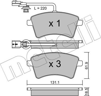 Metelli 22-0812-1 - Jarrupala, levyjarru inparts.fi