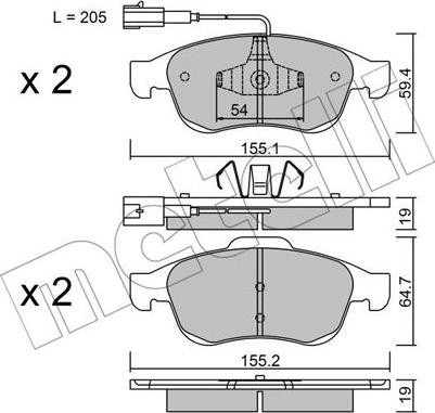 Metelli 22-0817-1 - Jarrupala, levyjarru inparts.fi