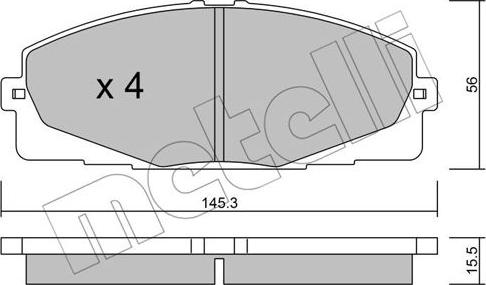 Metelli 22-0883-0 - Jarrupala, levyjarru inparts.fi