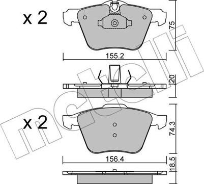 Metelli 22-0835-0 - Jarrupala, levyjarru inparts.fi