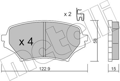 Metelli 22-0870-0 - Jarrupala, levyjarru inparts.fi