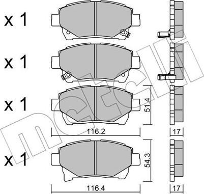 Metelli 22-0877-0 - Jarrupala, levyjarru inparts.fi