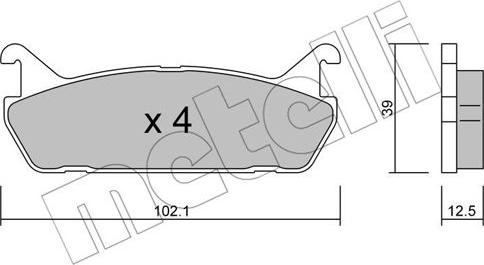 Metelli 22-0390-0 - Jarrupala, levyjarru inparts.fi